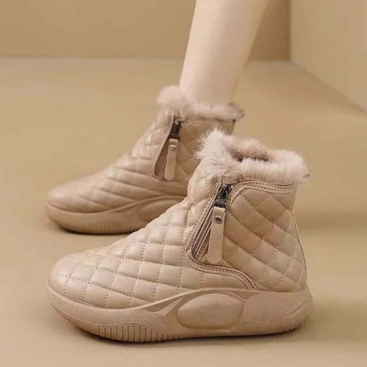 Botas de Nieve con Cadena Lateral